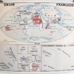Photo 1 - Affiche carte Union Française et Empire Britannique
