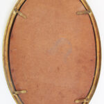 Photo 3 - Miroir ovale métal doré