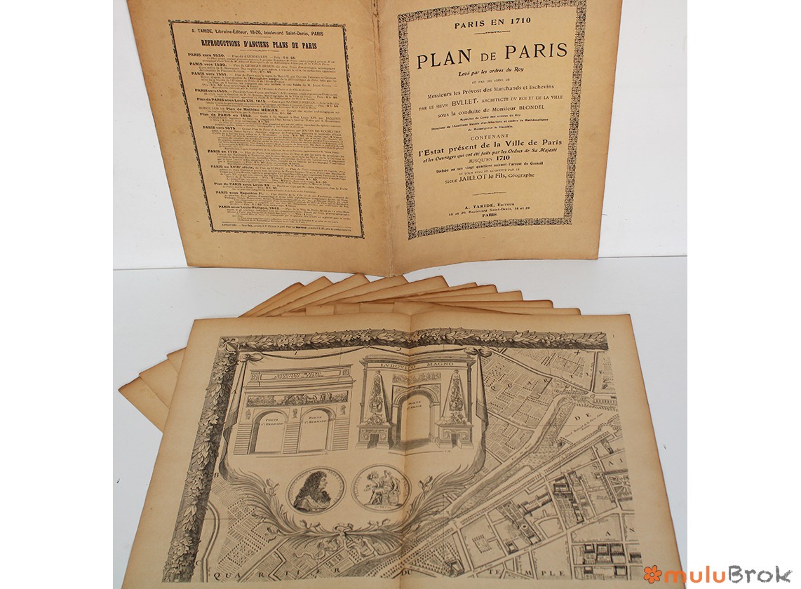 Plan de Paris en 1710