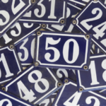 Plaque numéro maison