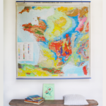 Affiche carte géologique de la France