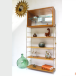 Etagère bibliothèque avec vitrine