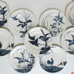 Assiette Longwy Japonais