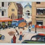 Affiche Scène de vie en ville