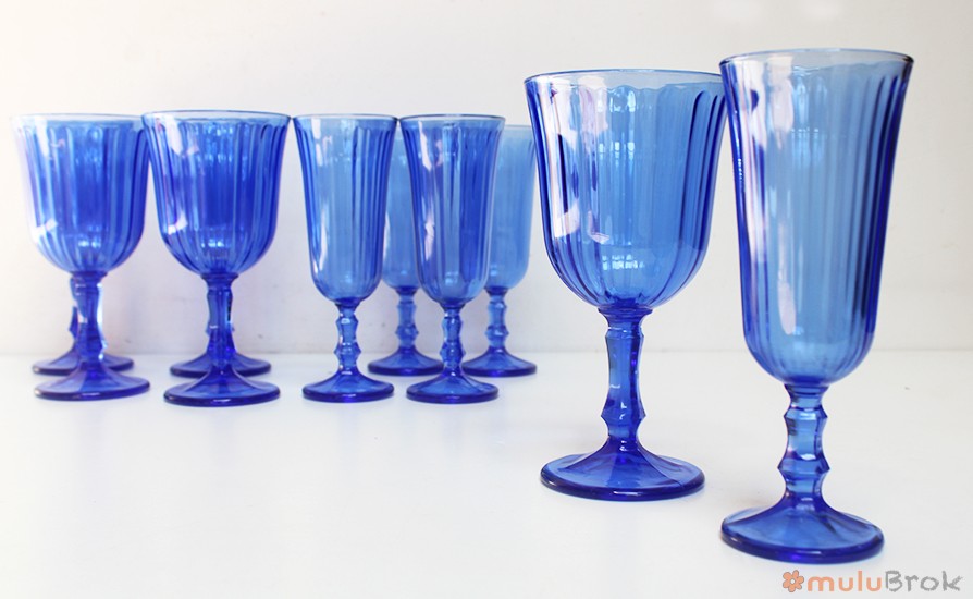 Verre Bleu Cobalt