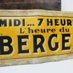 Tôle publicitaire Berger