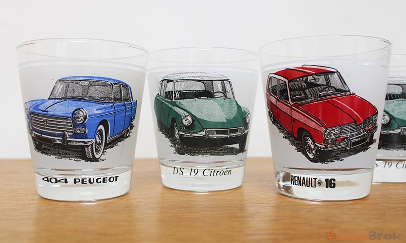 Verre collection les automobiles