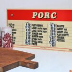 Pancarte tarifaire Charcuterie Porc