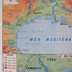 Photo 2 - Affiche carte région méditerranéenne Corse et  Massif Central
