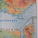 Photo 3 - Affiche carte région méditerranéenne Corse et  Massif Central
