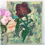 Tableau signé Pierre Piget La fleur