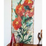 Tableau signé Pierre Piget Les Fleurs