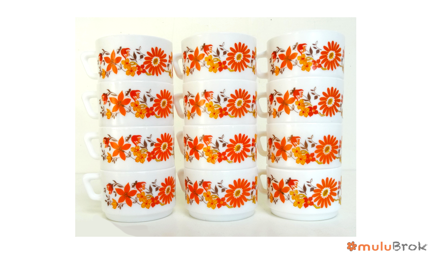 Tasse Arcopal Marguerite et Tournesol