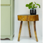 Tabouret tronc brutaliste