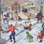 Affiche La Poste La Neige