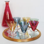 Photo 1 - Service carafe et verres colorés