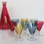 Photo 3 - Service carafe et verres colorés