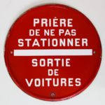 Panneau Sortie de Voitures