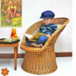 Fauteuil enfant en rotin