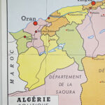 Photo 2 - Affiche carte Algérie et Tunisie
