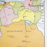 Photo 3 - Affiche carte Algérie et Tunisie