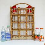Porte bouteilles en rotin