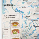 Photo 6 - Affiche Carte Cultures Industrielles et Forêts – La Garonne et ses affluents