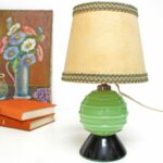 Lampe opaline Tchécoslovaque