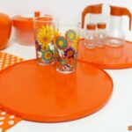 Plateau tournant orange