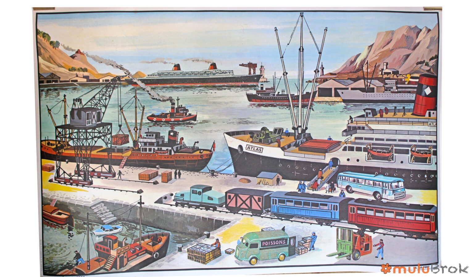 Affiche Le port et la Construction de la maison