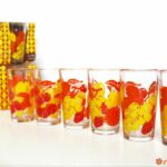 Verre décoré fruits