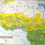 Affiche carte L’Afrique Noire