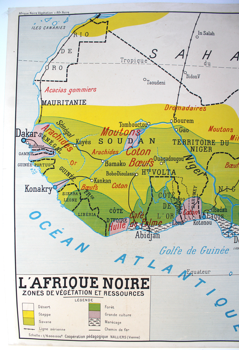 Photo 1 - Affiche carte L’Afrique Noire
