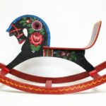 Cheval à bascule Khokhloma