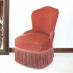 Fauteuil crapaud rose