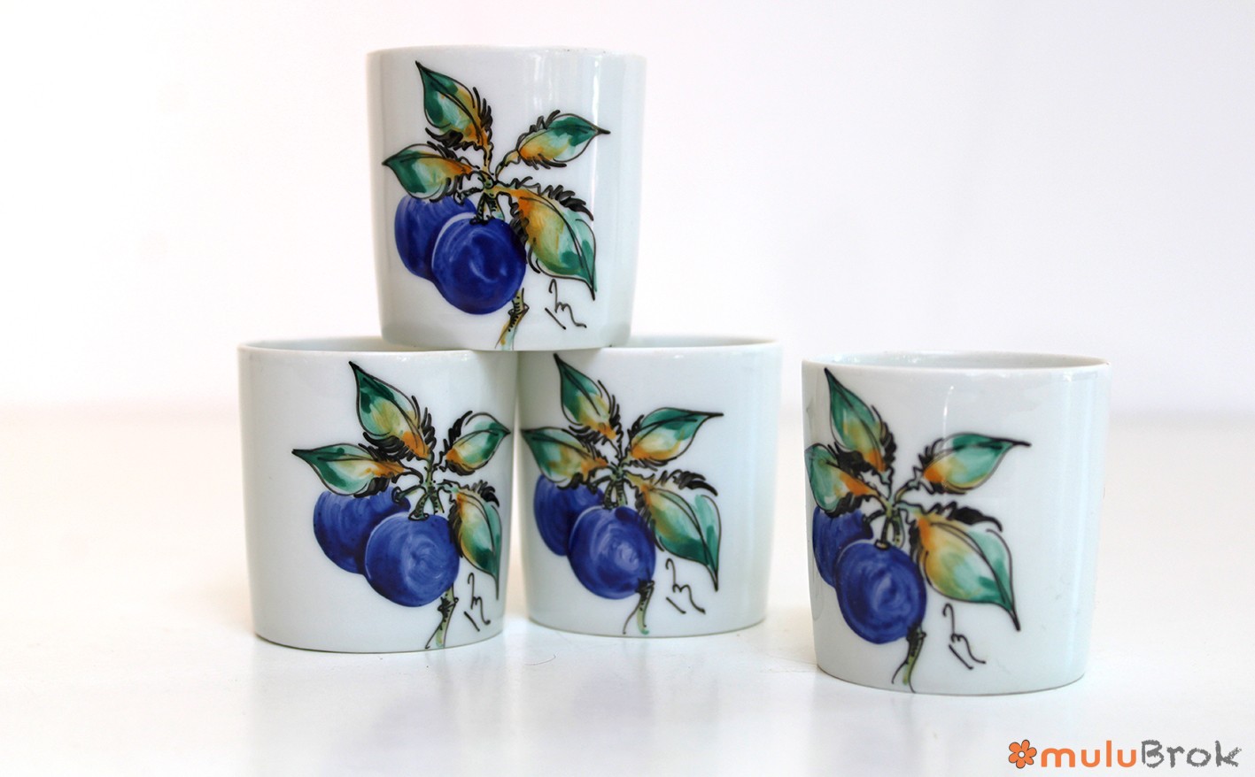 Pot Les Prunes Porcelaine de Limoges