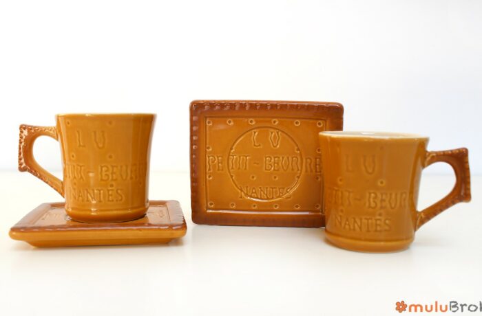 Tasses et sous tasses Petit Beurre Lu - muluBrok Brocante en Normandie
