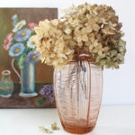 Photo 2 - Vase en verre rose