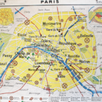 Affiche carte Paris Bassin Parisien