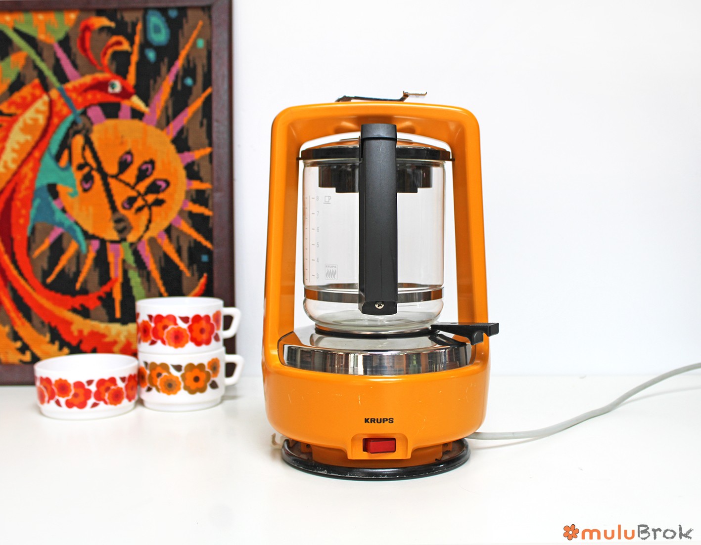 Cafetière orange Krups