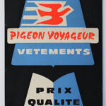Photo 1 - Pancarte Ici Pigeon Voyageur Vêtements