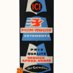 Pancarte Ici Pigeon Voyageur Vêtements