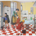 Affiche Départ à l’école La fête foraine