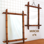 Photo 2 - Miroirs en bois tourné et bambou