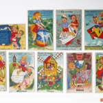 Carte postale à système enfantine