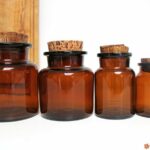 Pot en verre base ronde couvercle liège