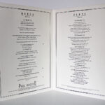 Photo 4 - Carte des menus Paul Bocuse