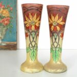 Paire de vases Legras Printemps