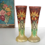 Photo 1 - Paire de vases Legras Printemps