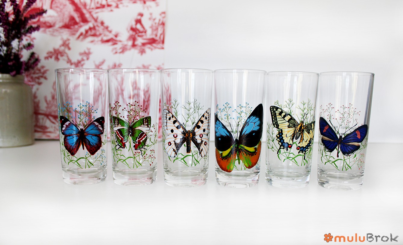 Verre Les Papillons